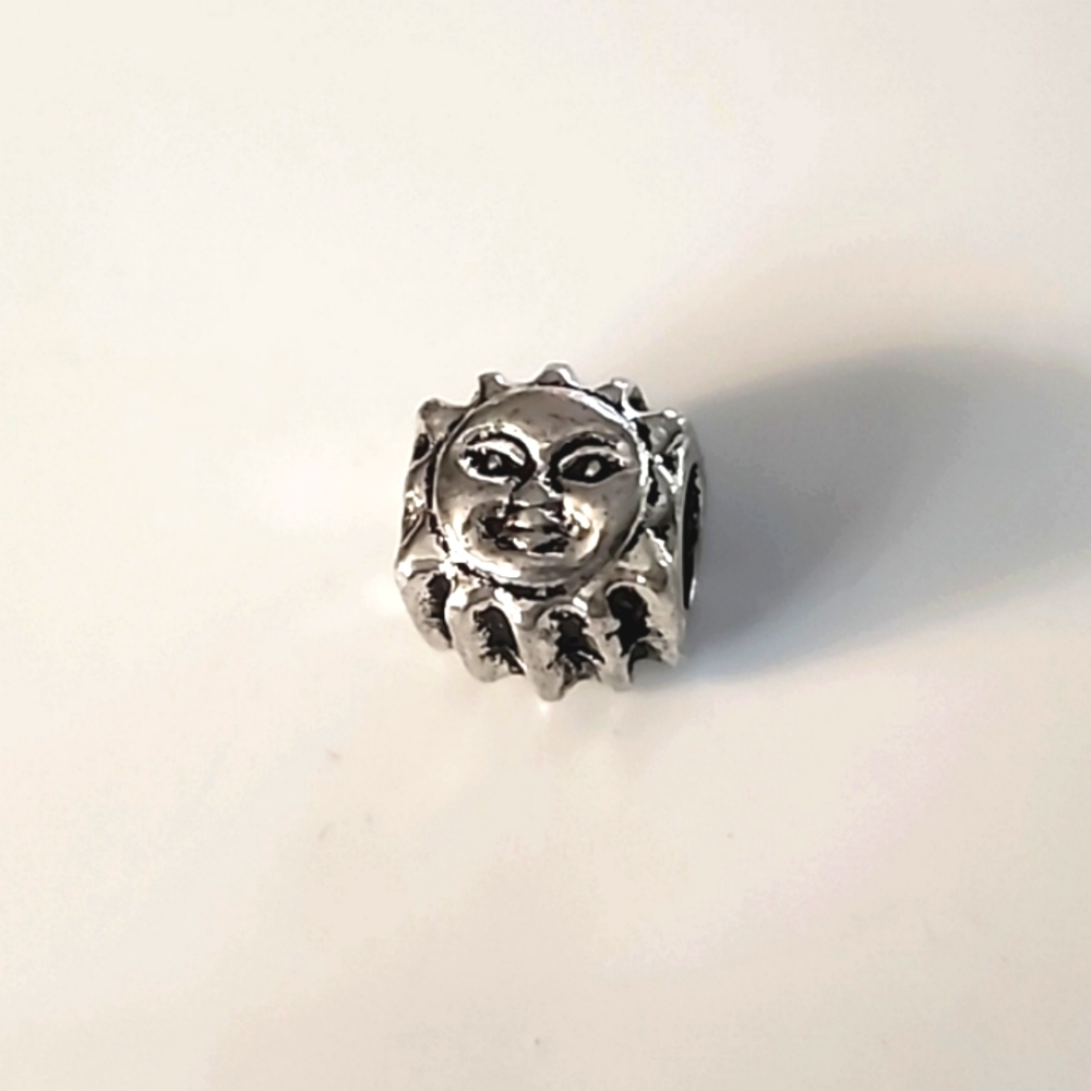 Boho  Happy Sun Spacer Bead  Beads Pandora and Chamilia Compatable
